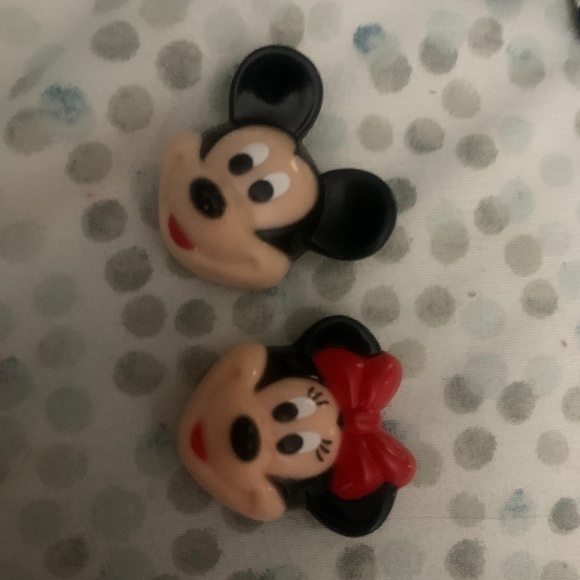 Vintage Mickey and Minnie Button Covers - Picture 1 of 1